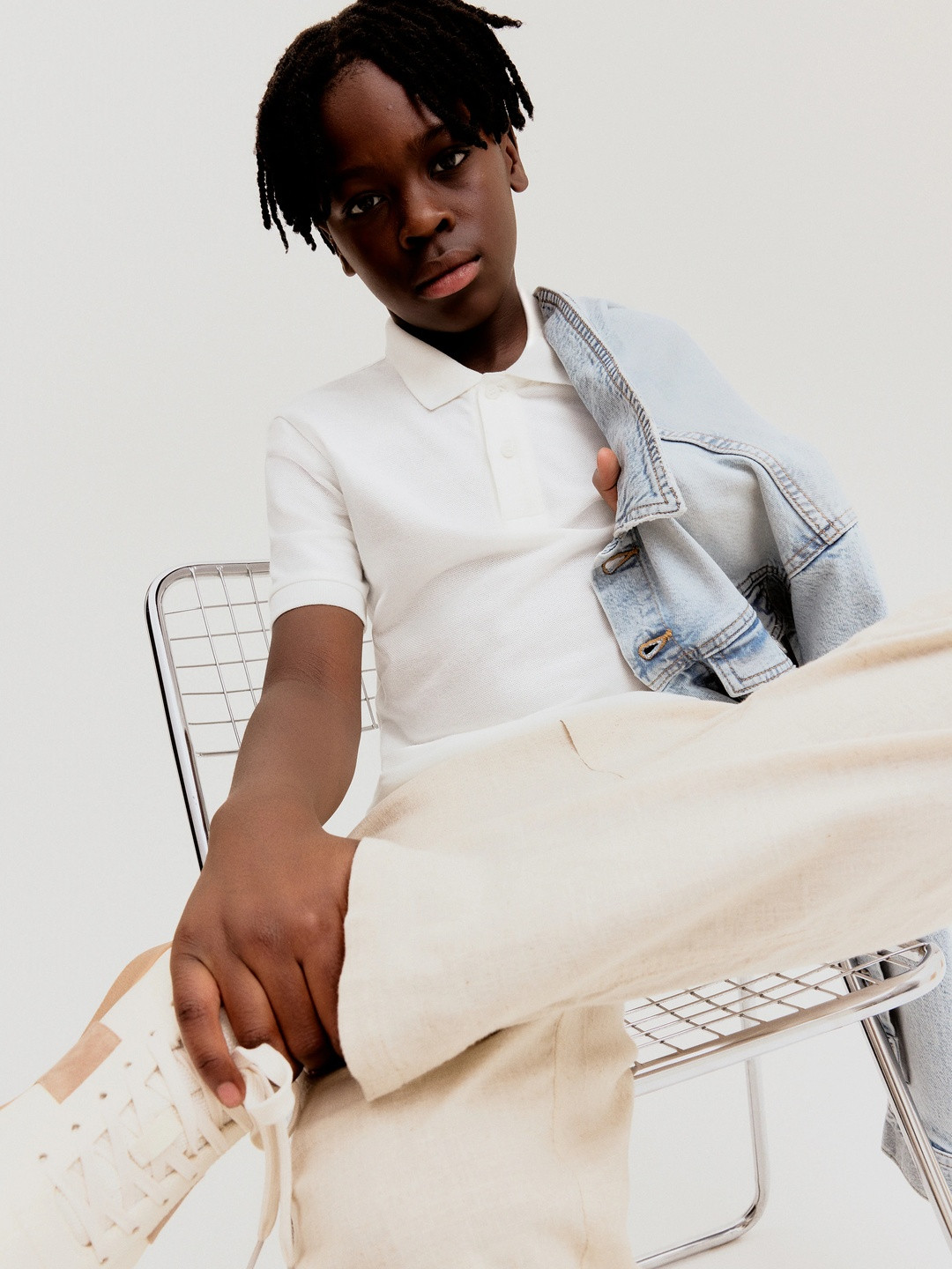 H&M Boys Pure Cotton Pique Polo Shirt