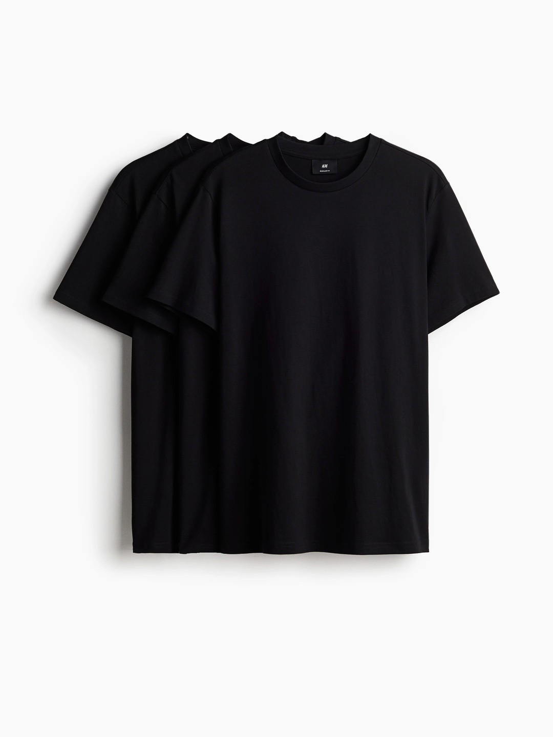 H&M Men 3-Pack Regular Fit Round-Neck T-Shirts