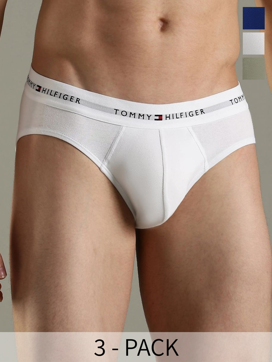 Tommy Hilfiger Men Pack of 3 Low-Rise Basic Briefs F25HMUW059