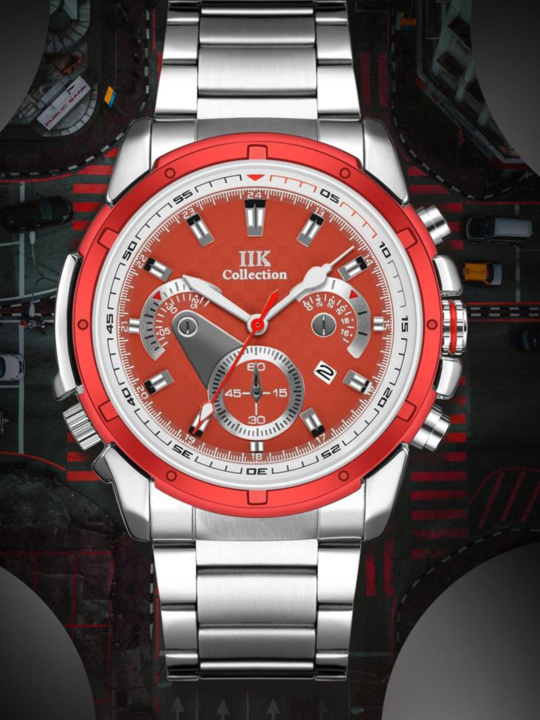 IIK COLLECTION Men Textured Analogue Watch IIK-5095M