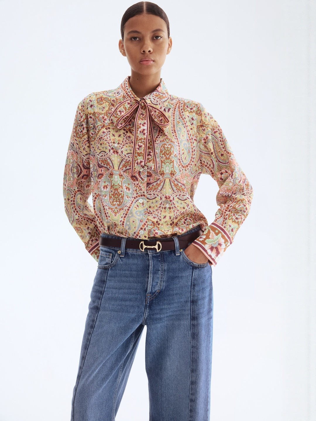 H&M Women Floral Printed Casual Shirt