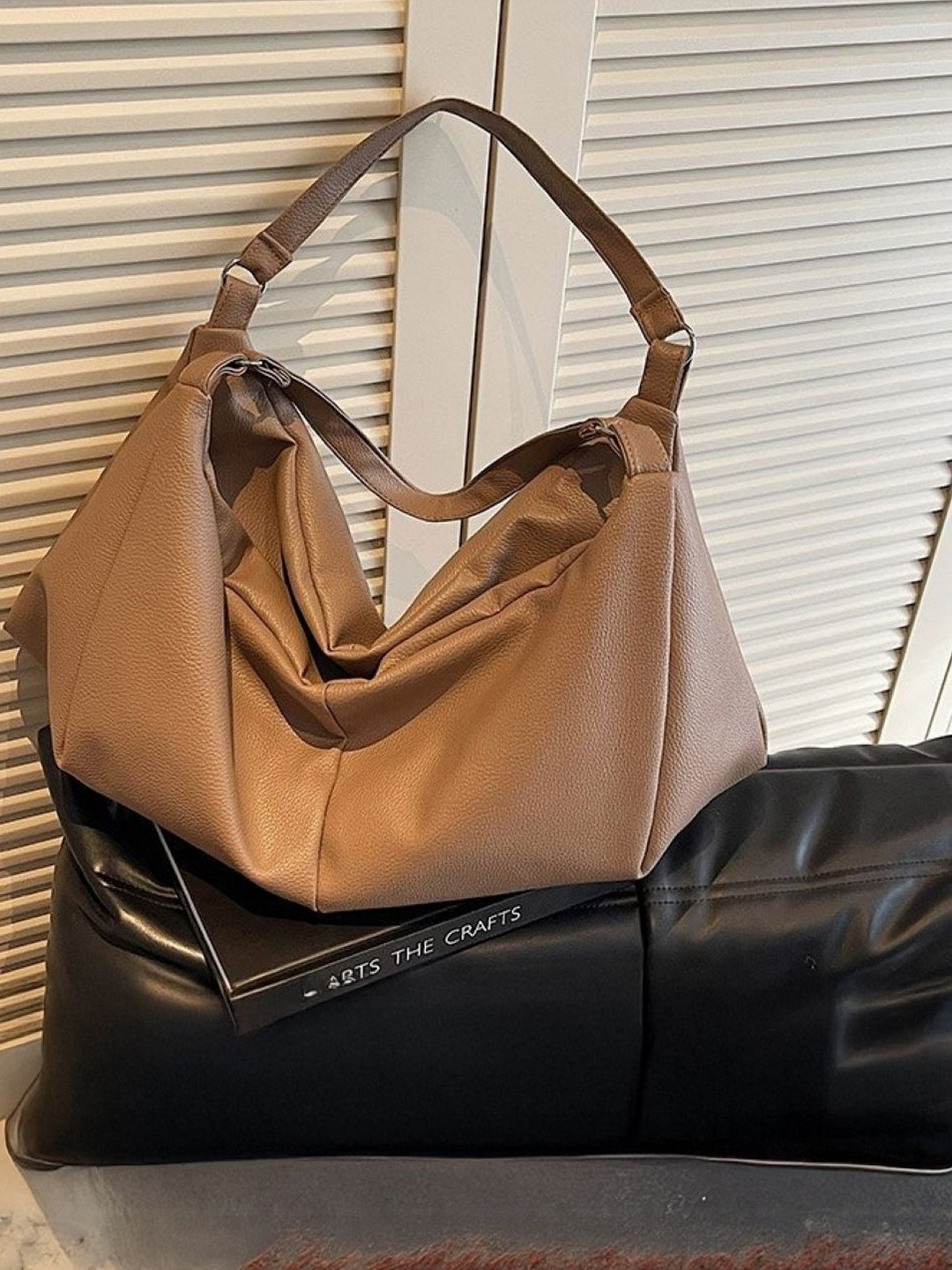 CORSICA Women Khaki Solid Polyester Regular Party Hobo Bag