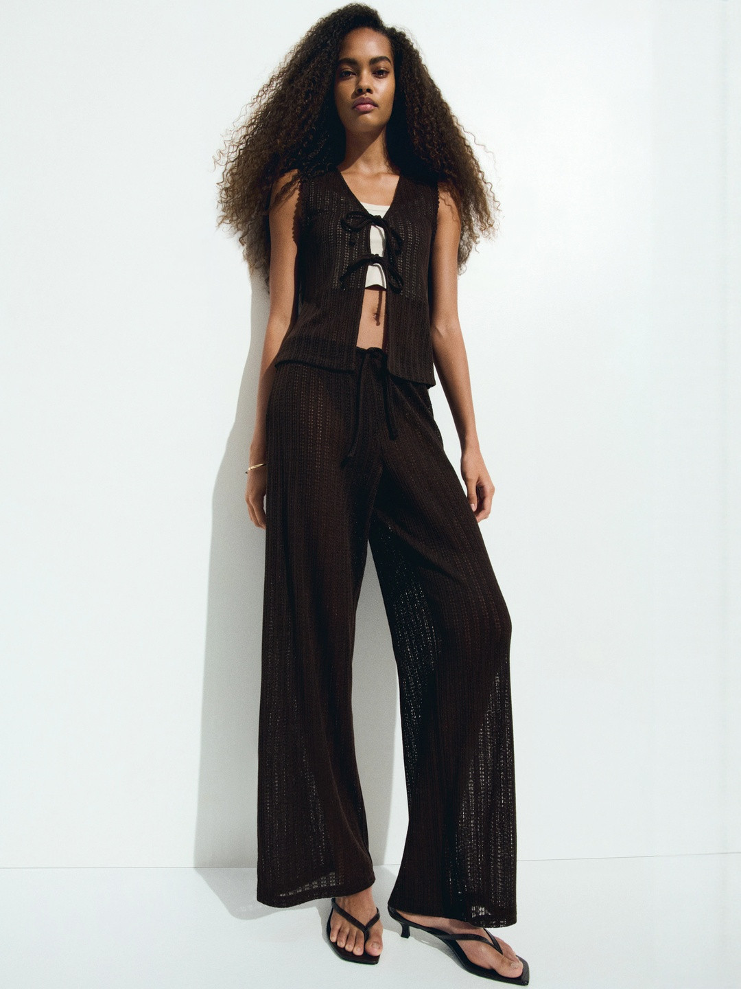 H&M Knitted Drawstring Trousers