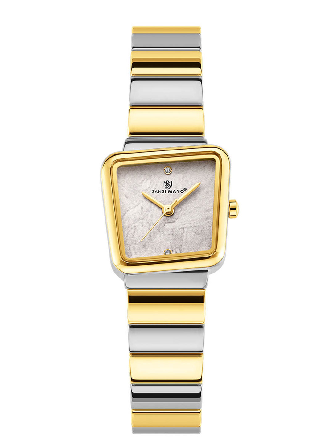 SANSIMAYO Women Lina Series Classic Dial & Straps Analogue Watch SM-L-237-TTSG-G-GR