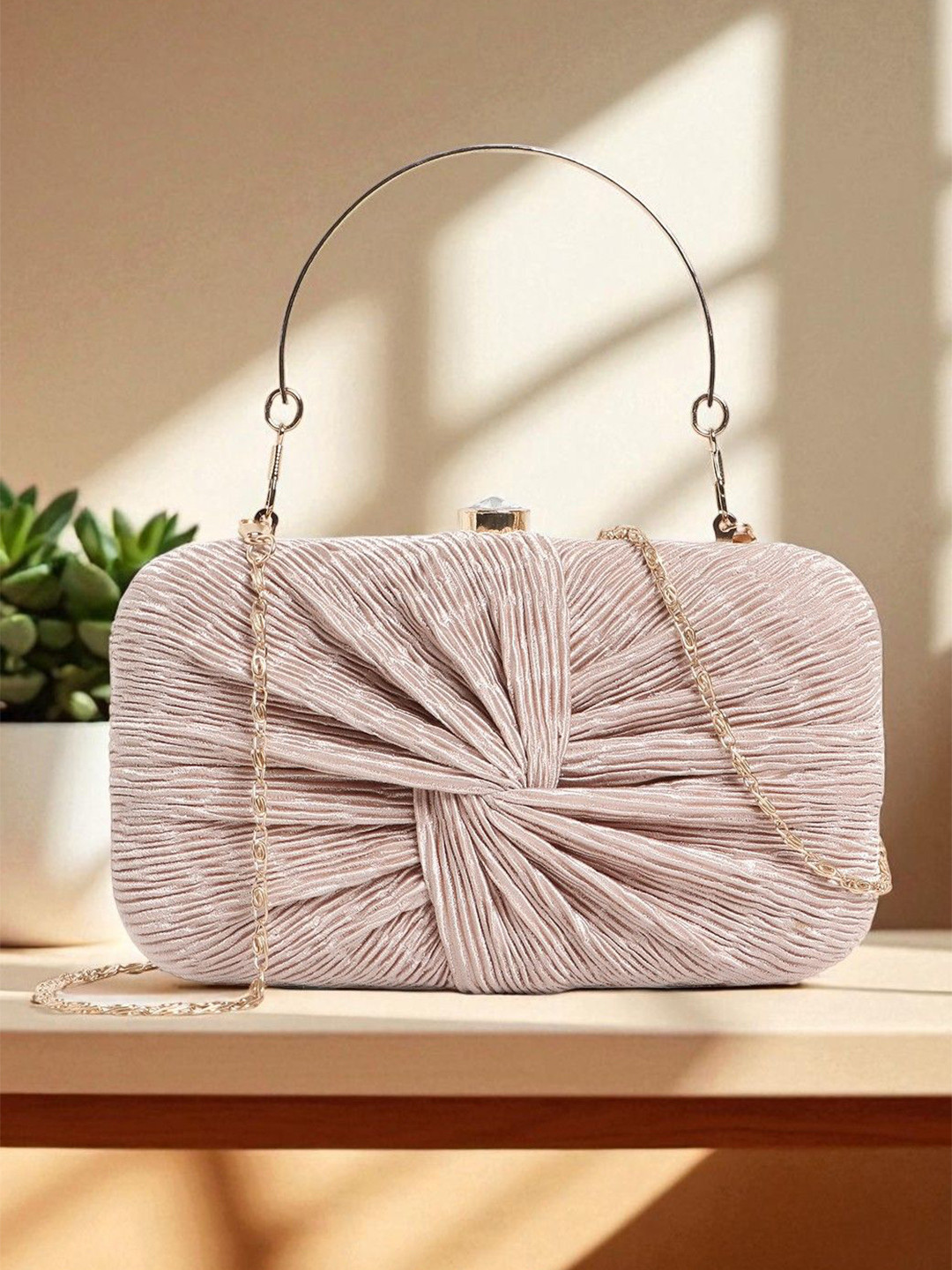 Exotic Women Textured Structured Handheld Bag