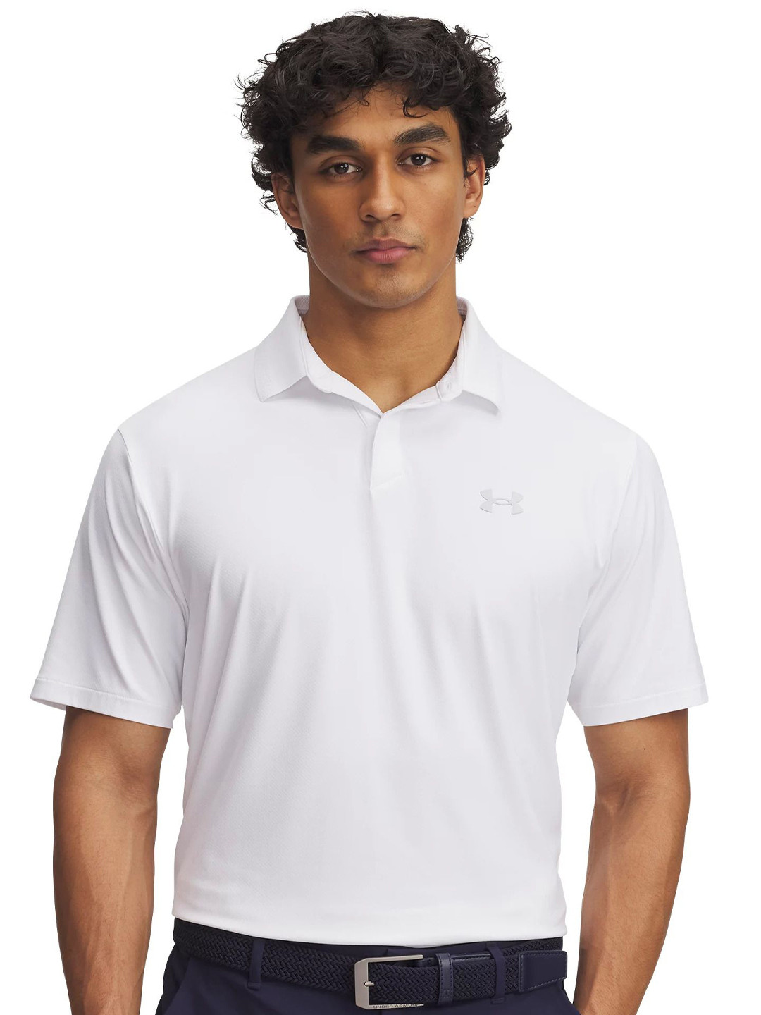 UNDER ARMOUR Men Drive Chill Relaxed Fit Polo Collar Golf T-Shirt