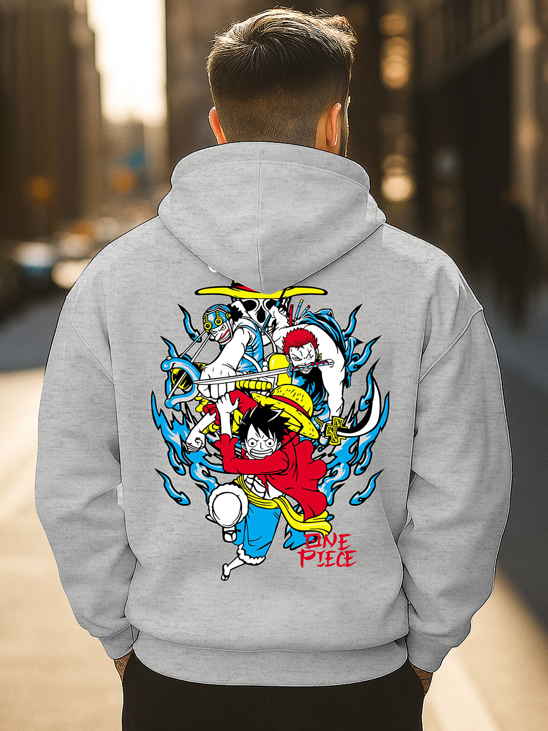 Triptee Men's Graphic Printed Hooded Sweatshirt