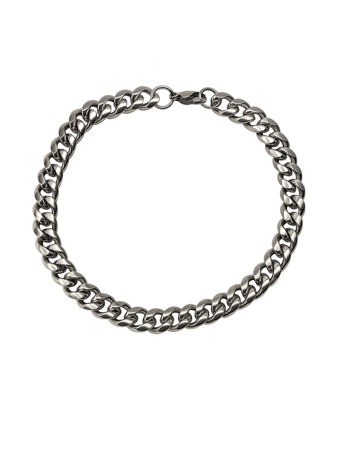 N3VO Men Stainless Steel Axis Chain Link Bracelet