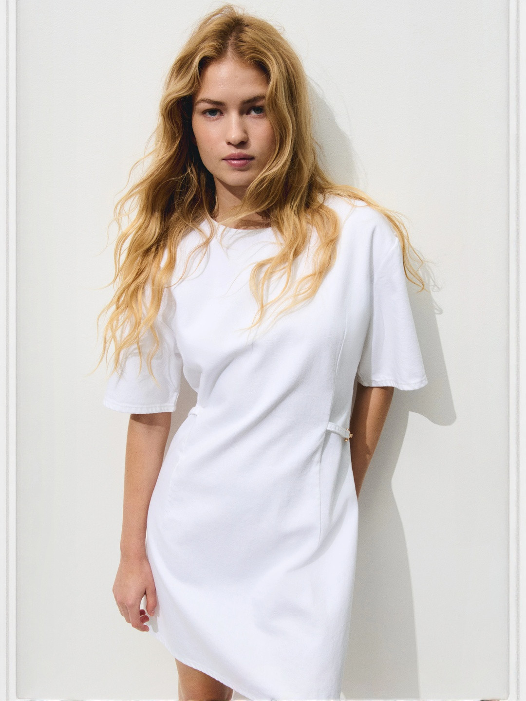 H&M Buckle-Detail Denim Dress