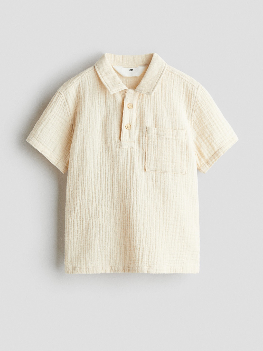 H&M Cotton Muslin Popover Shirt