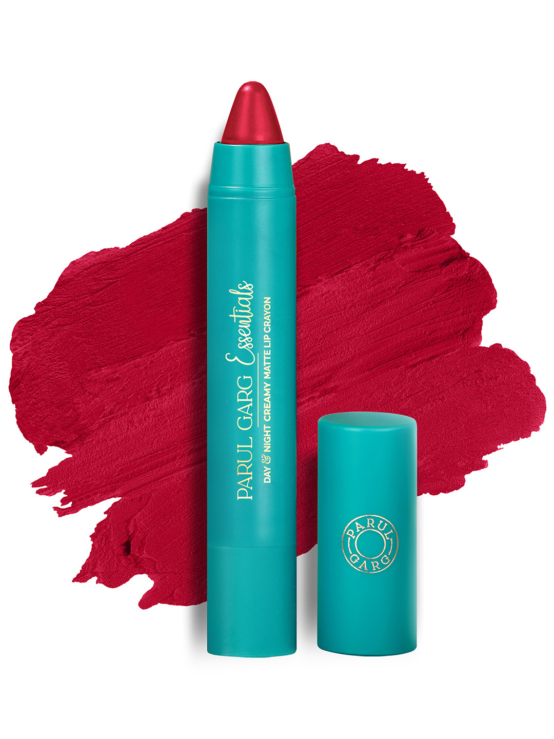 Parul Garg Creamy Matte Lip Crayon, Rich Pigment - Show Stopper Classic Ruby Red