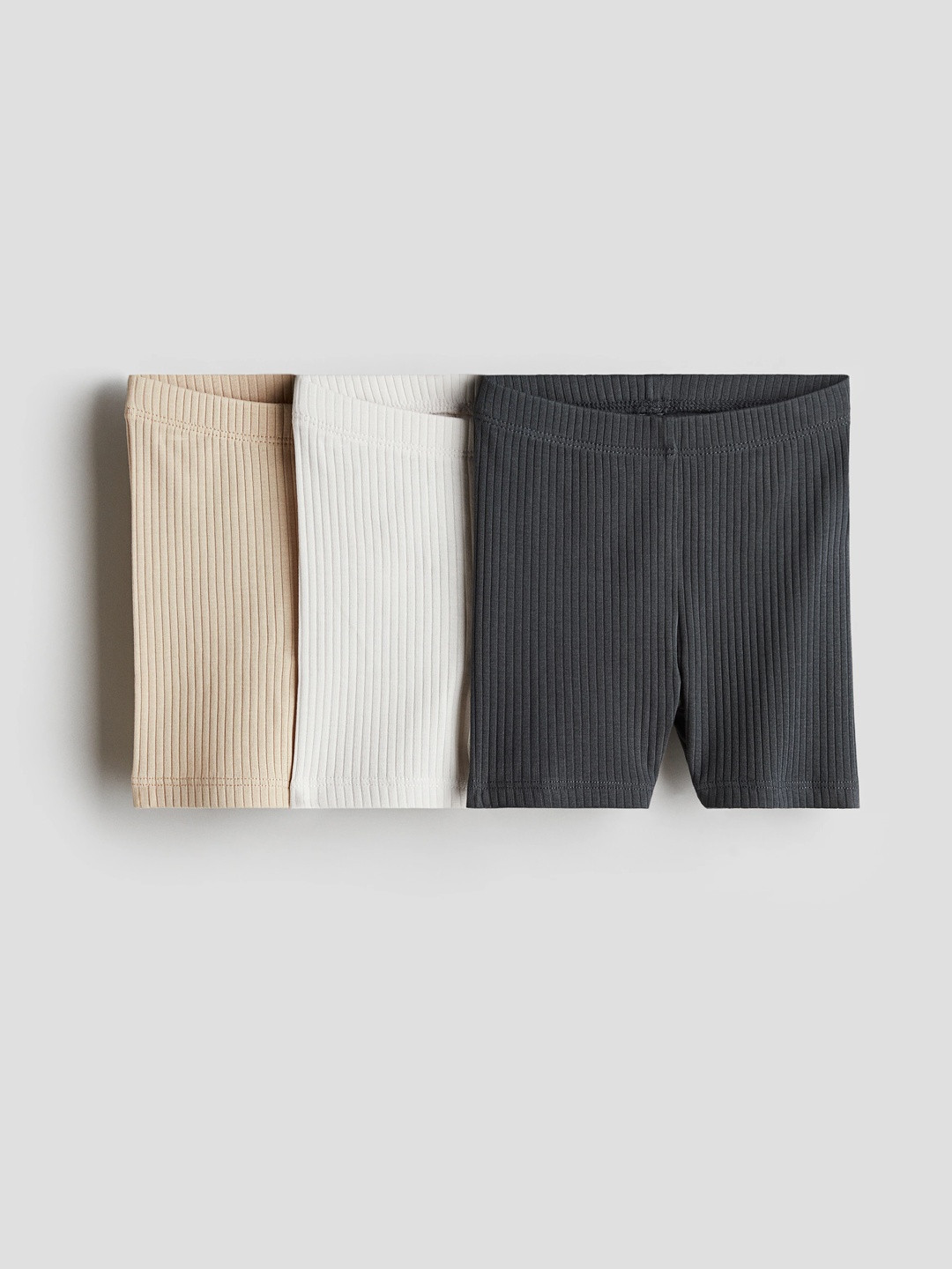 H&M 3-Pack Ribbed Cycling Shorts