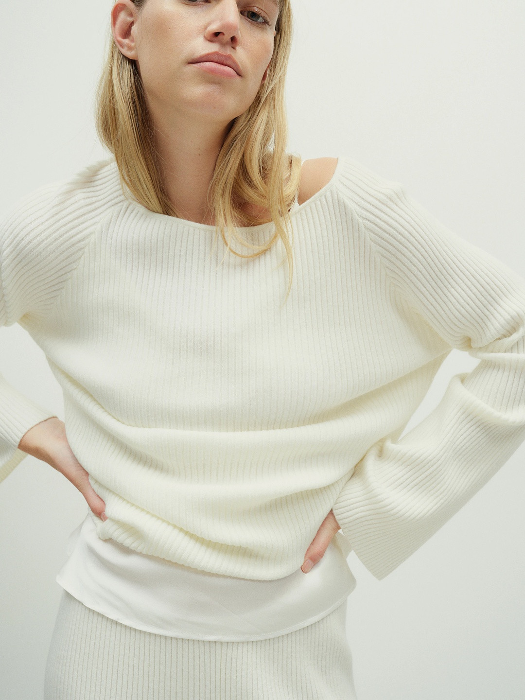 H&M Women Loose-Fit Rib-Knit Jumper