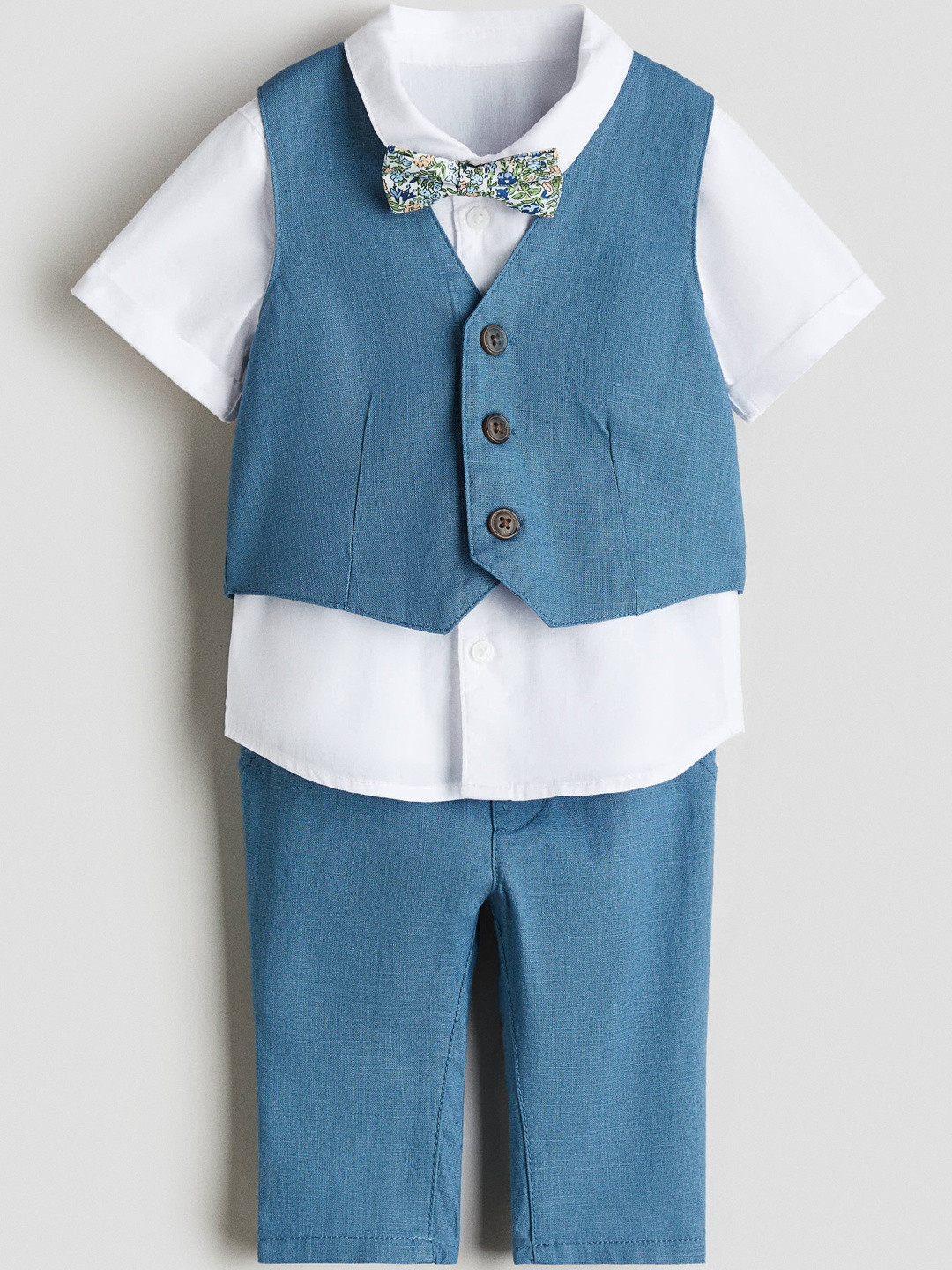 H&M 4-Piece Linen-Blend Dressy Set