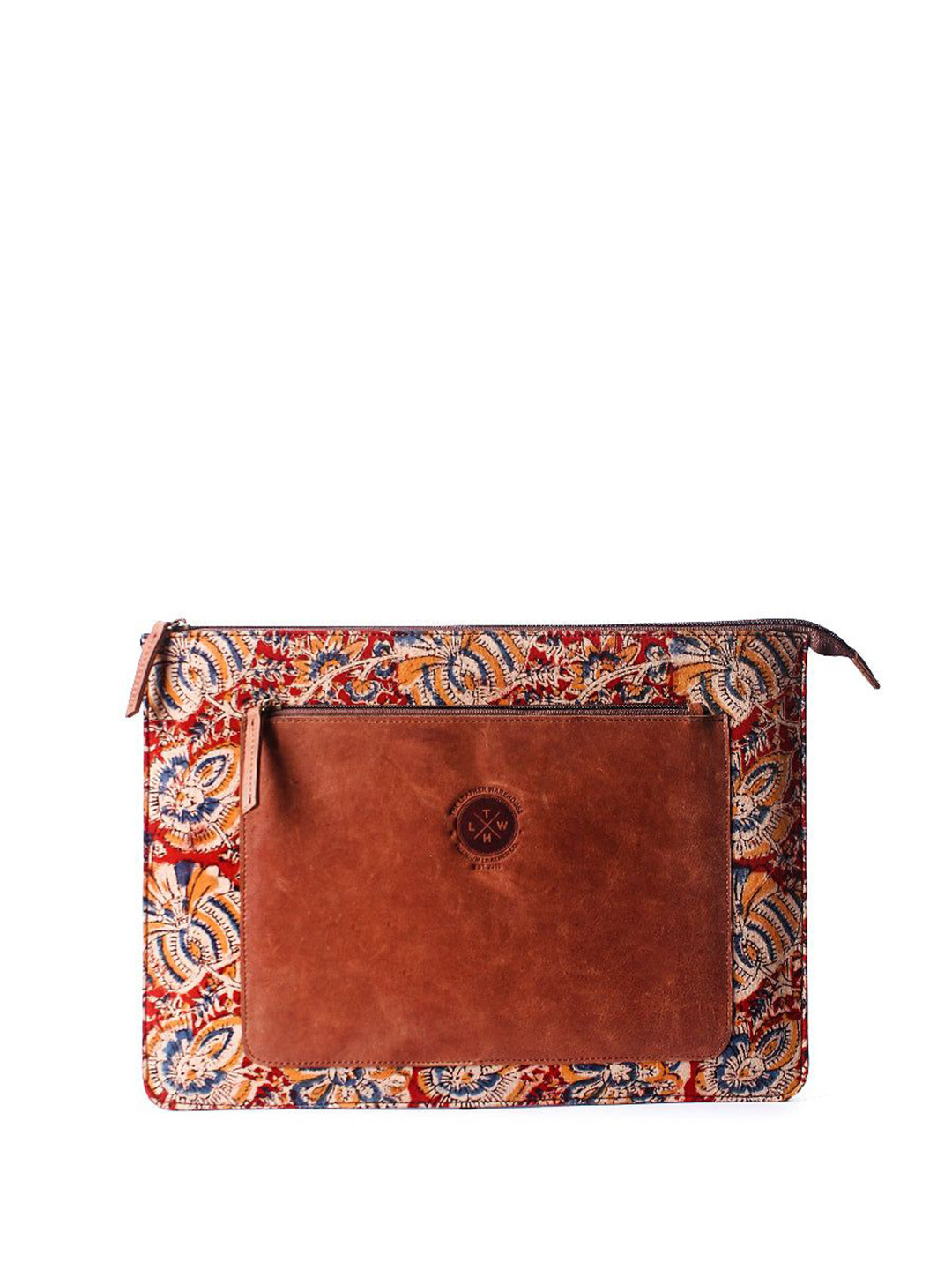 the leather warehouse Printed Leather Laptop Sleeve