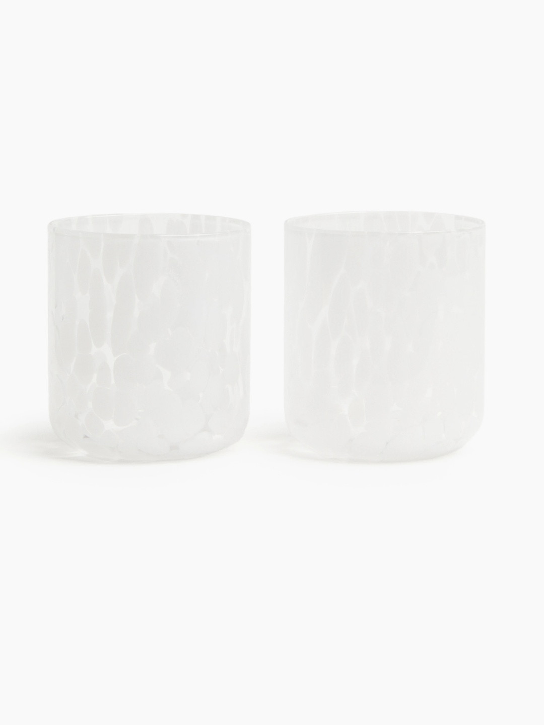H&M White 2-Pack Patterned Tumblers
