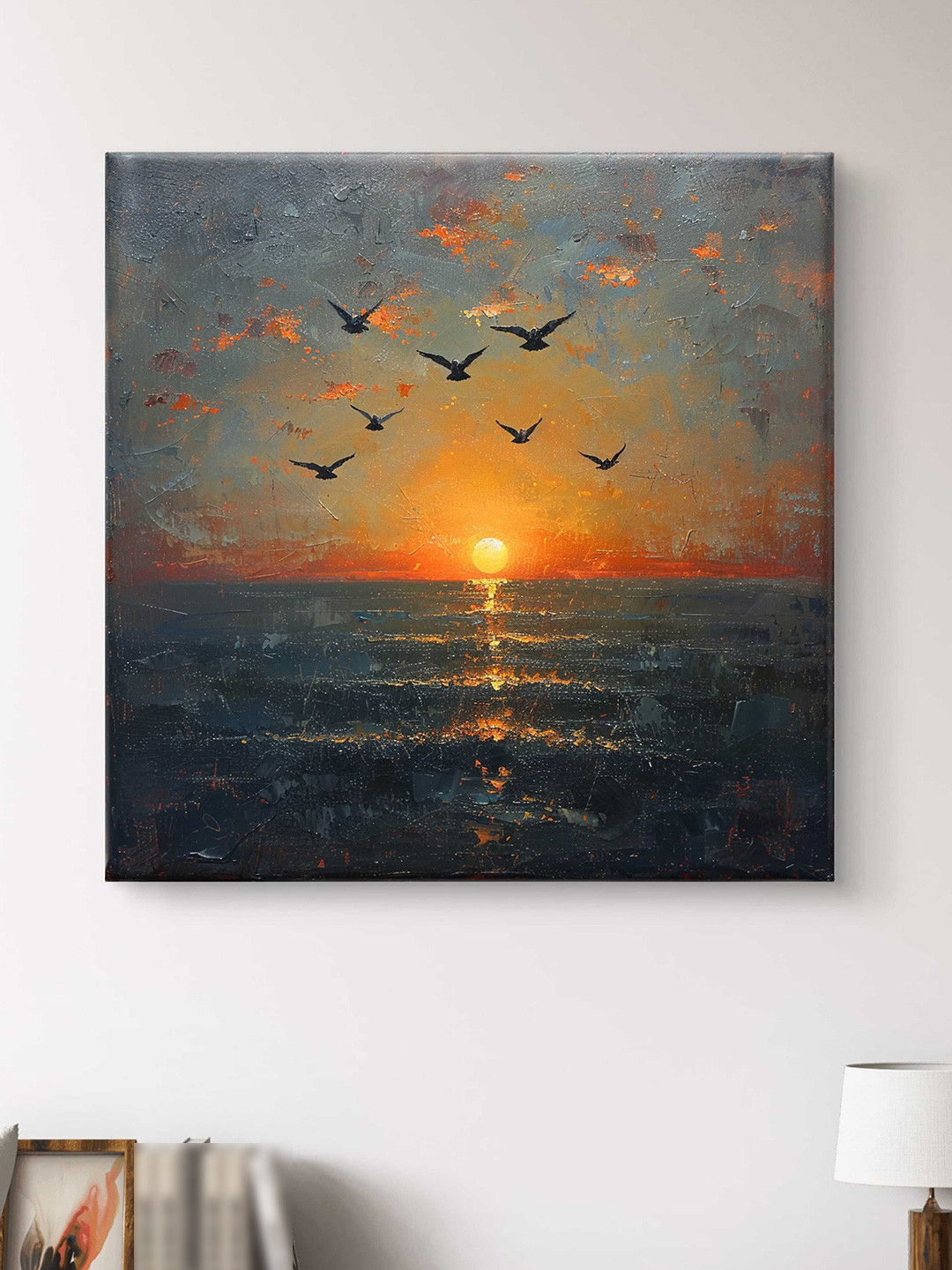 SAF Wooden Framed Nature Art Canvas Wall decor Painting