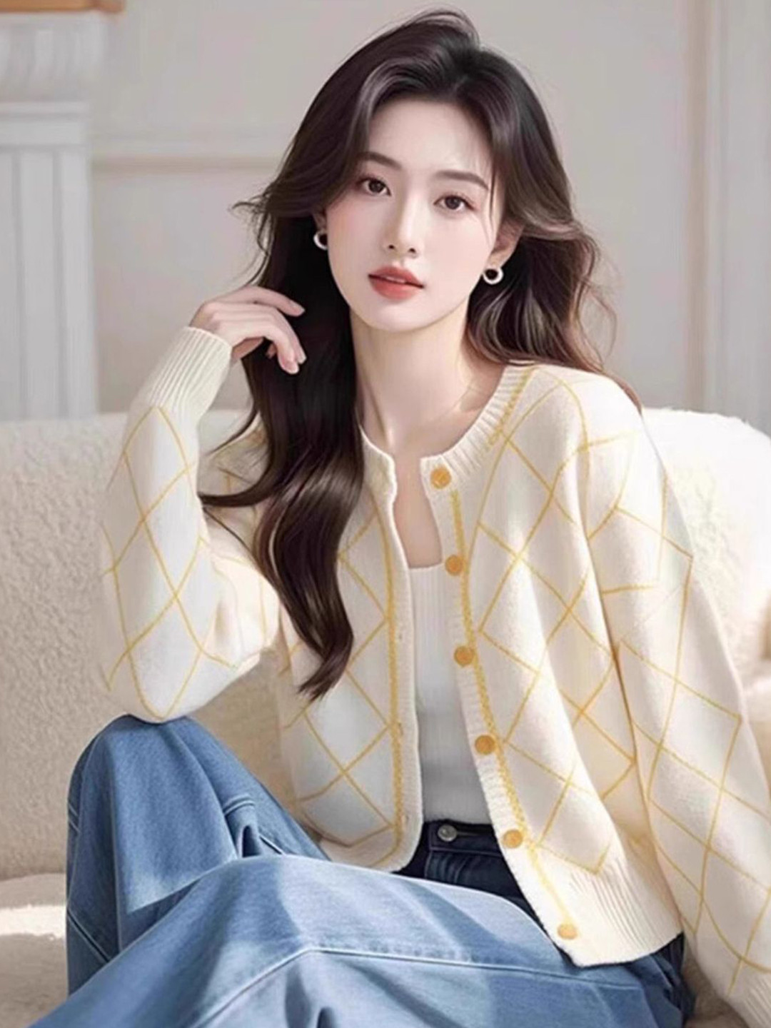 bebe Women Printed Cardigan