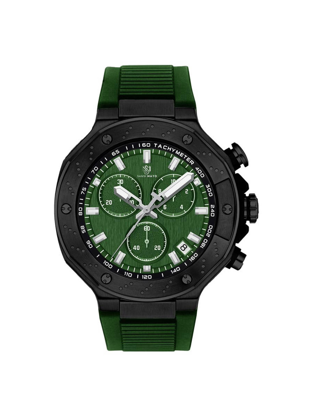 SANSIMAYO Men Romano Dial & Bracelet Style Straps Analogue Watch SM-M-226-GE-B-GE