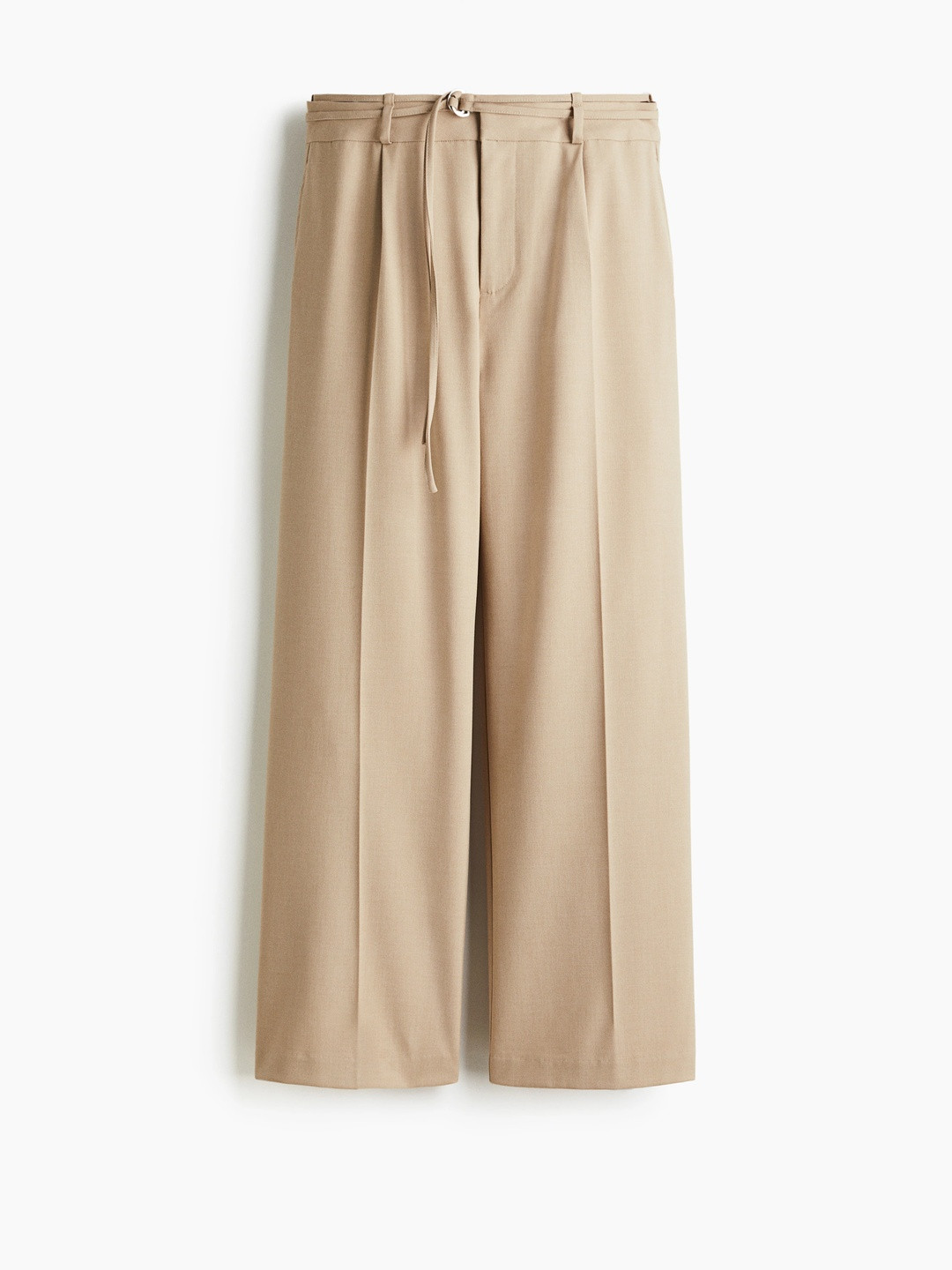 H&M Belted Tailored Trousers