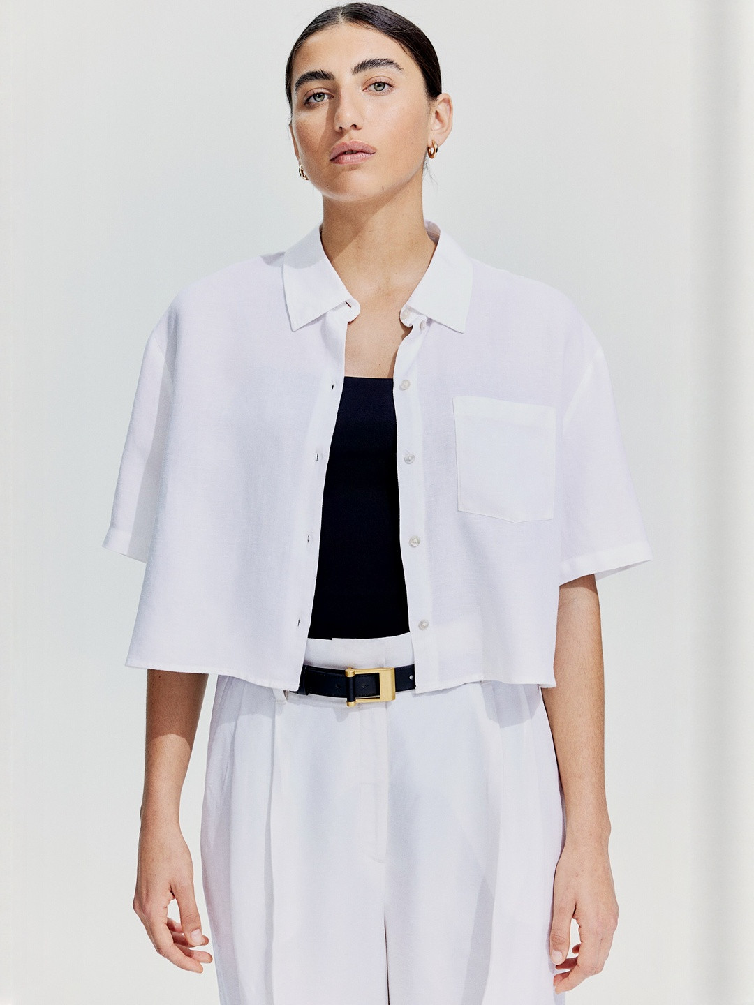 H&M Linen-Blend Shirt