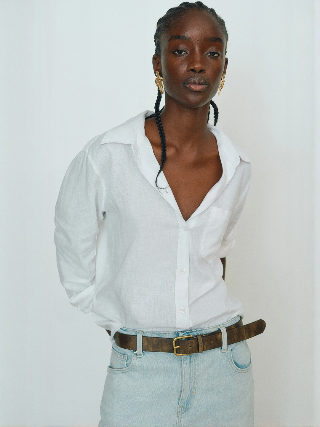 H&M Linen-Blend Shirt