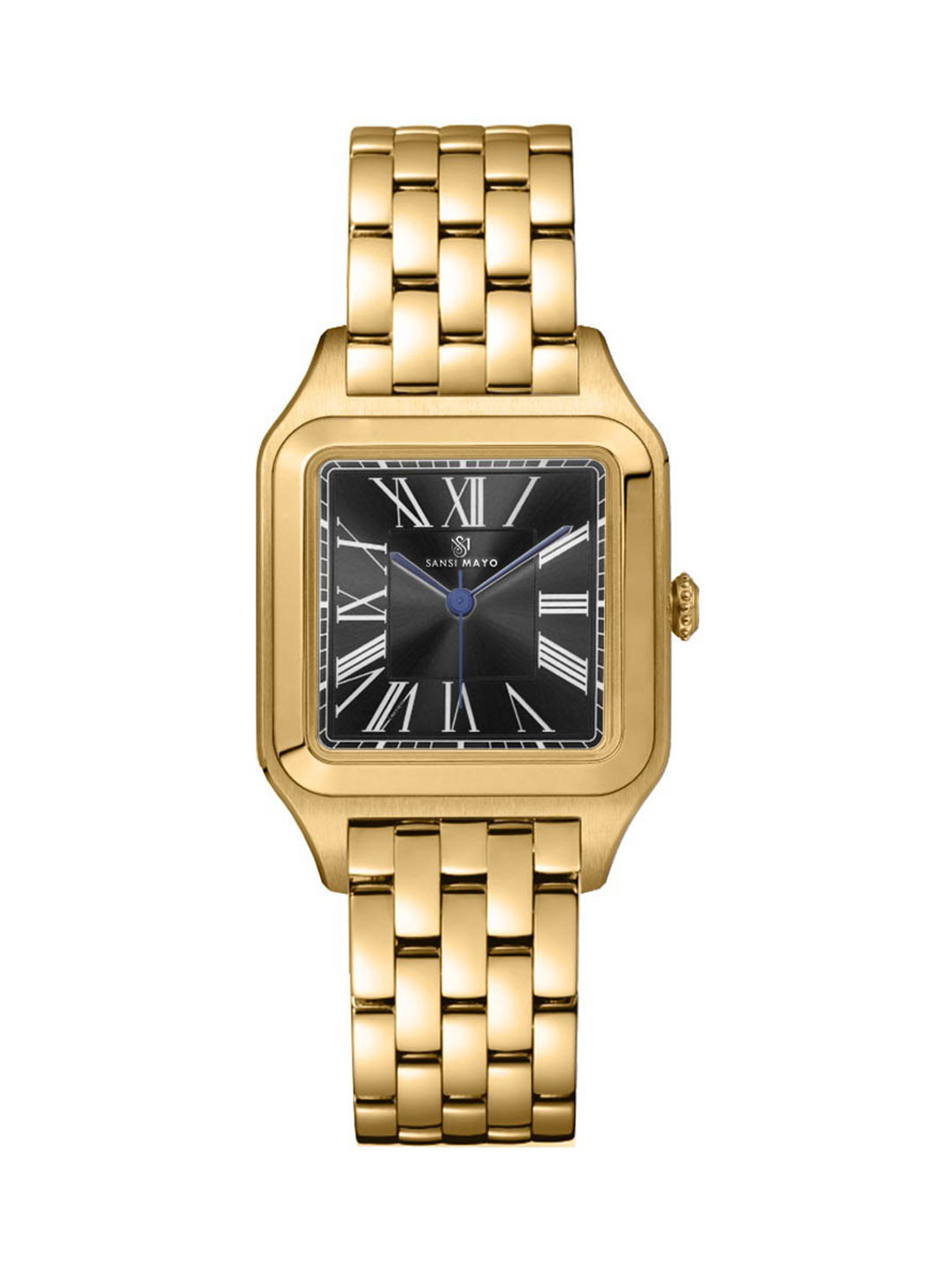 SANSIMAYO Tredo Men Stainless Steel Bracelet Style Analogue Watch SM-M-196-G-G-B