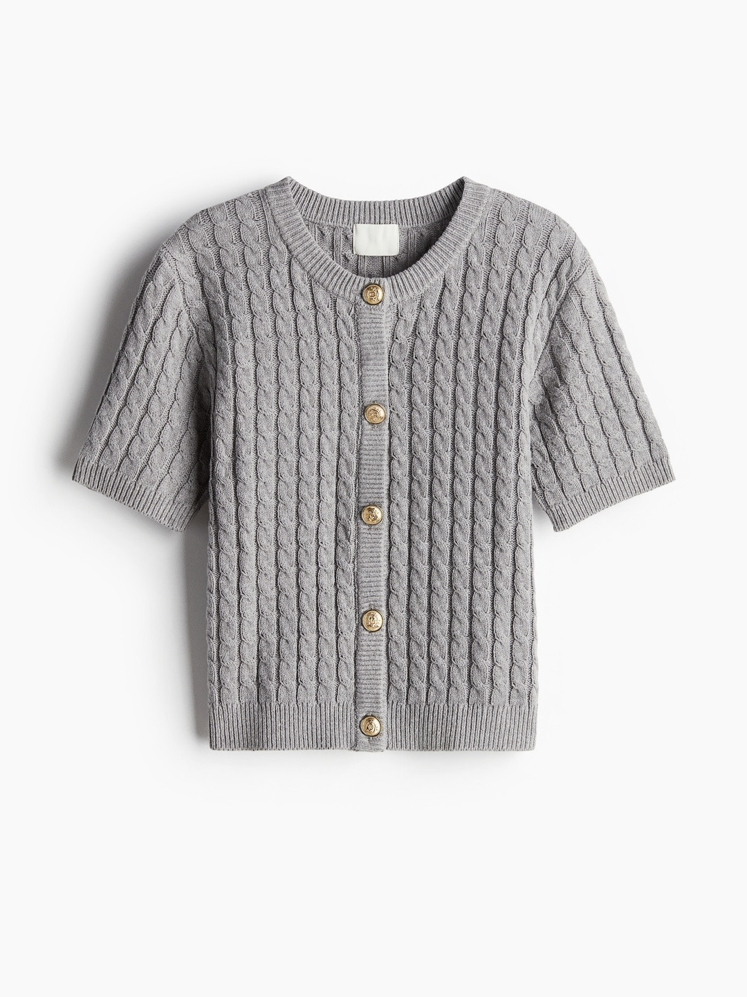H&M Women Cotton Cable-Knit Cardigan
