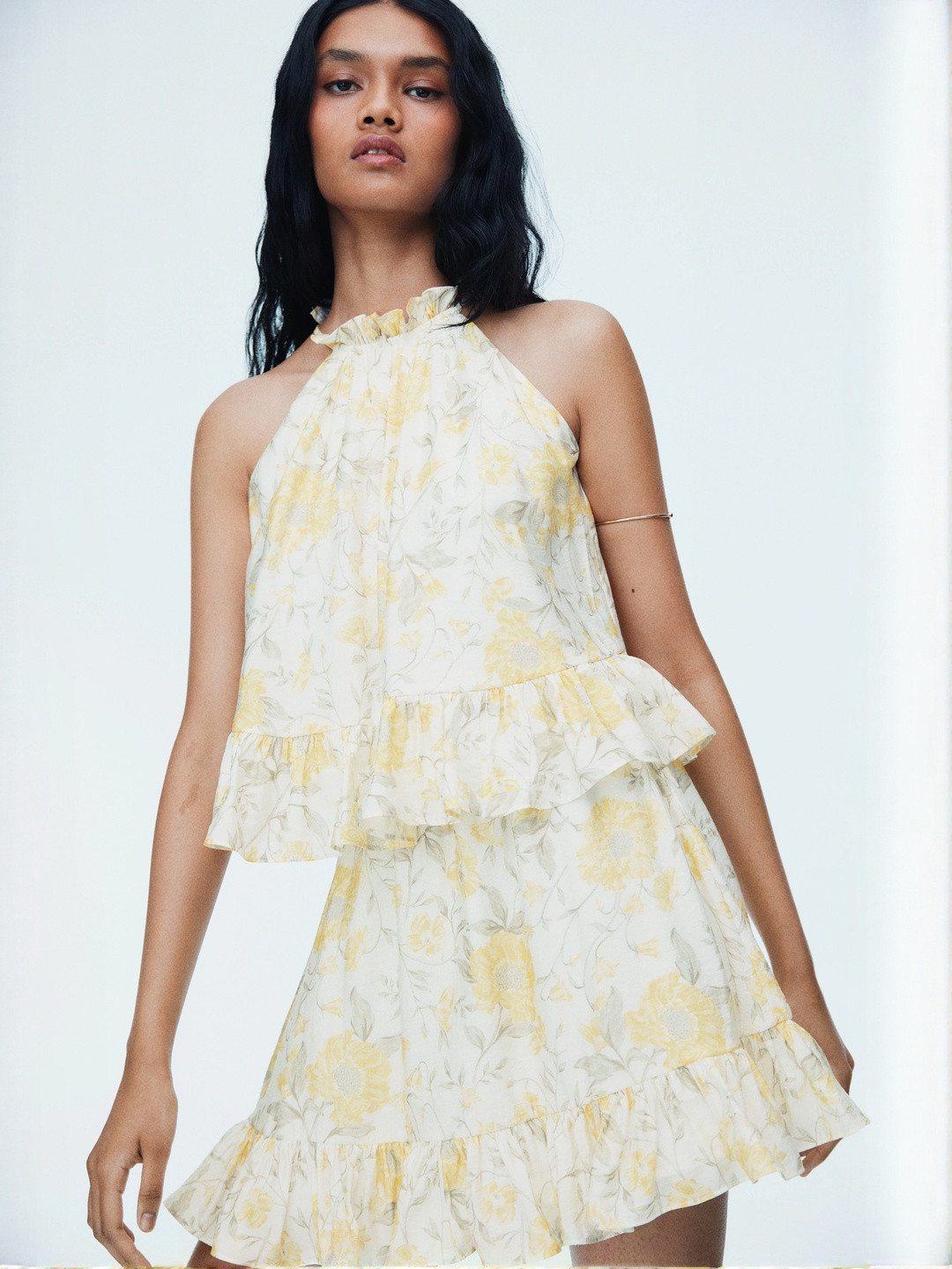 H&M Frill-Detail Sleeveless Top