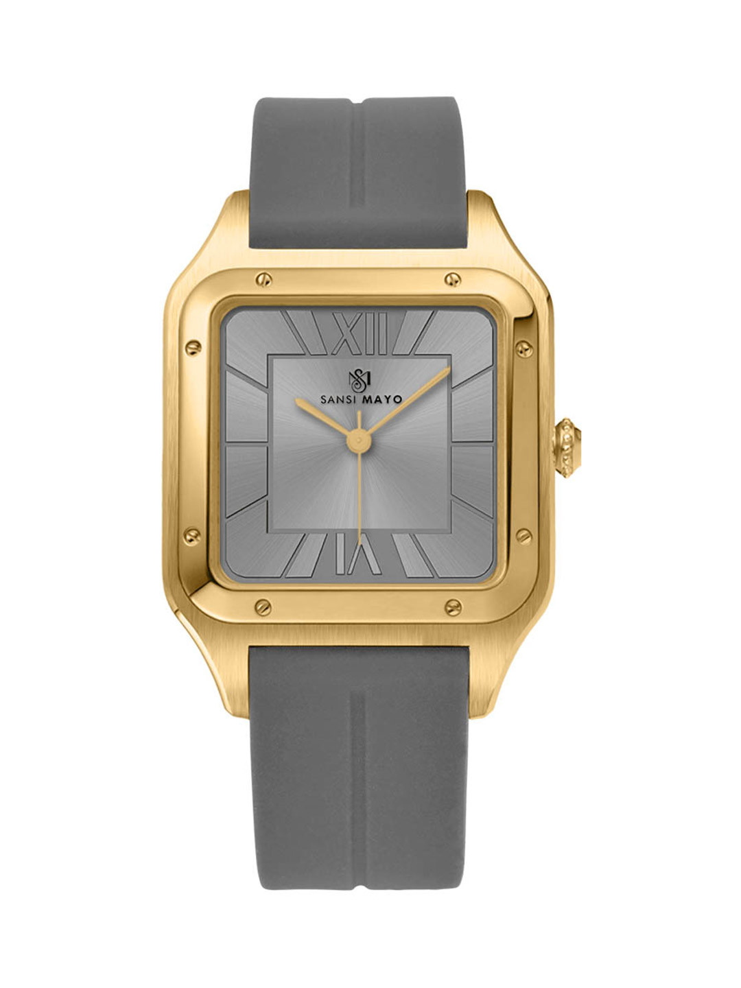 SANSIMAYO Men Bracelet Style Straps Analogue Watch SM-M-193-GR-G-GR