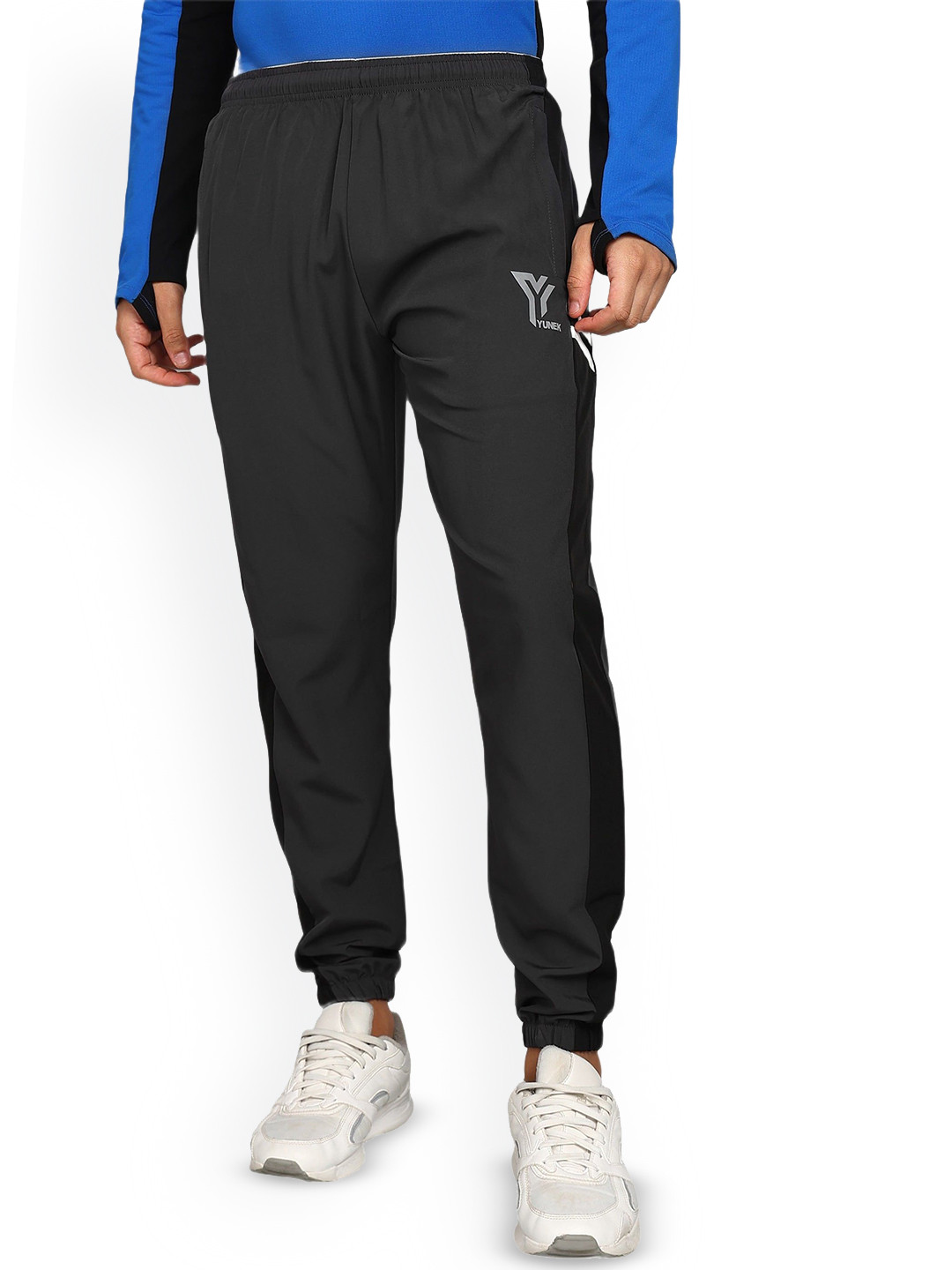 YUNEK Men Regular Fit Mid-Rise Sports Joggers