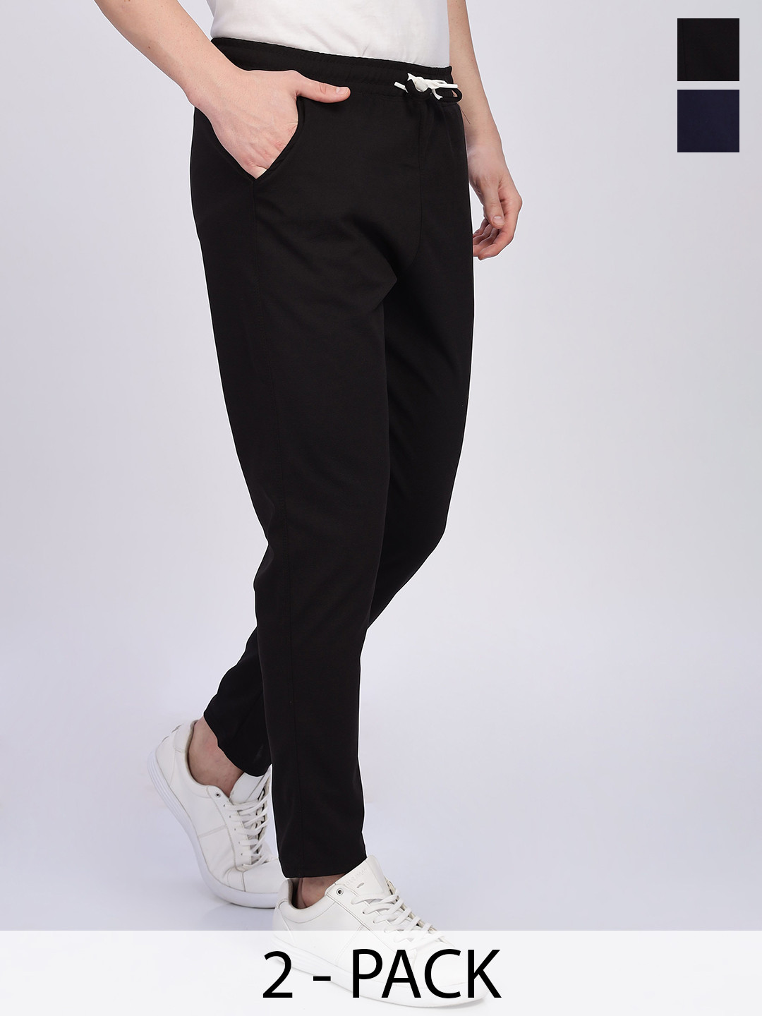 Urban Buccachi Men Pack Of 2 Straight Fit Track Pants
