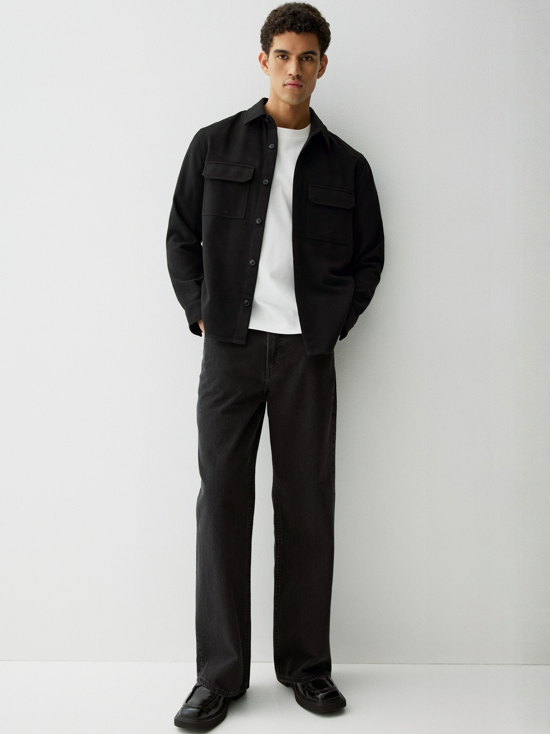 H&M Men Felted Overshirt