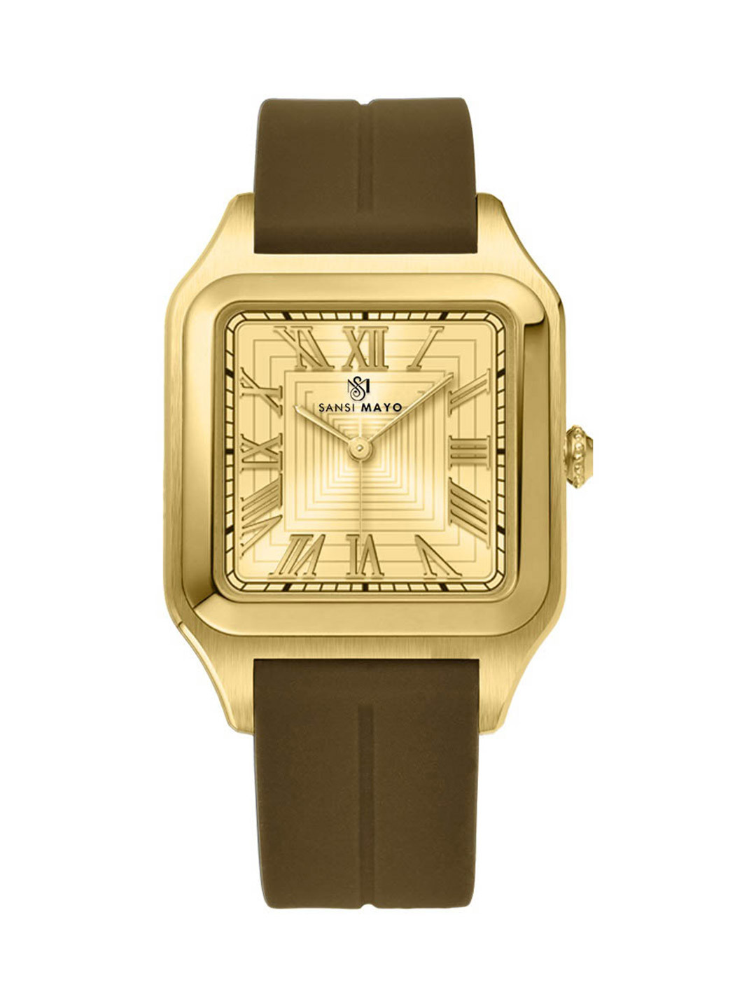 SANSIMAYO Men Quartz Analogue Watch SM-M-185-BR-G-G