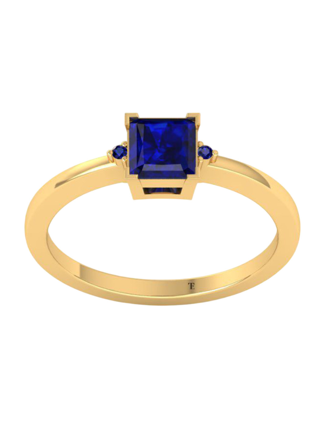 Timyka 925 Sterling Silver 14K Gold-Plated Amethyst And AD Studded Finger Ring