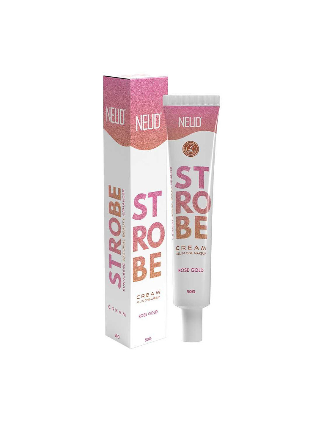 NEUD Illuminating Strobe Cream With Hyaluronic Acid - 50 g - Rose Gold