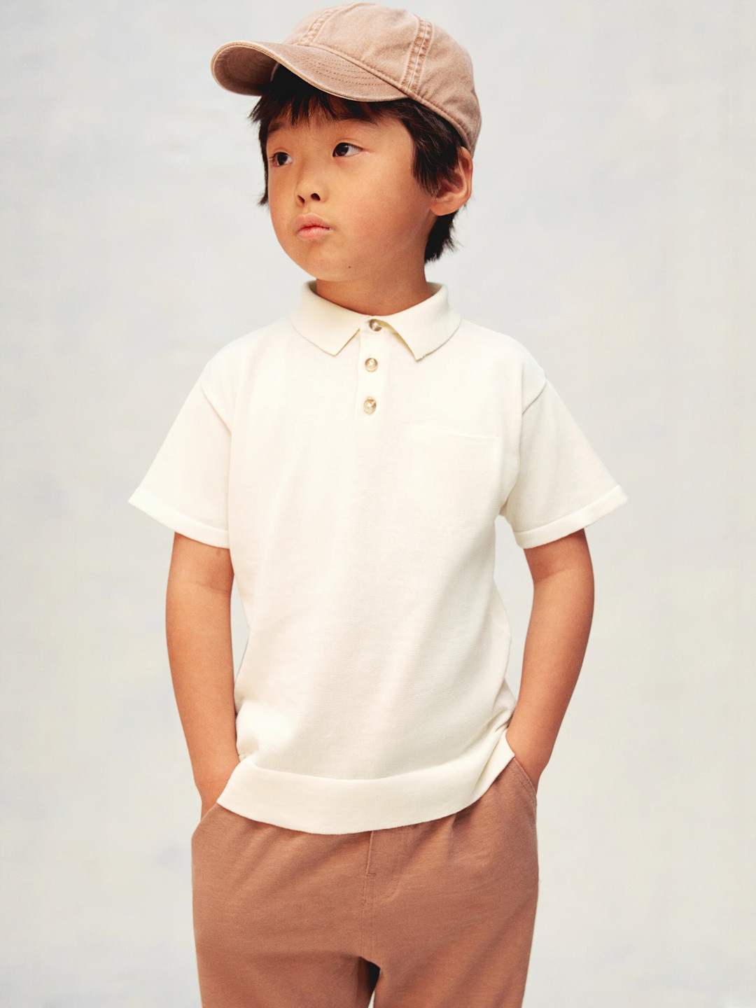 H&M Silk-Blend Polo Shirt