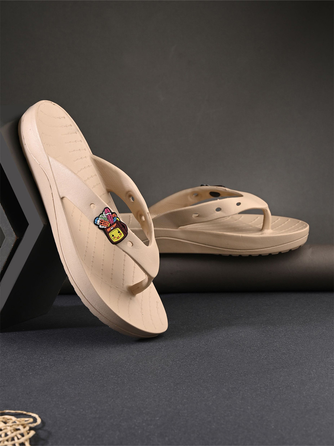 AfroJack Women Thong Flip-Flops With Charms