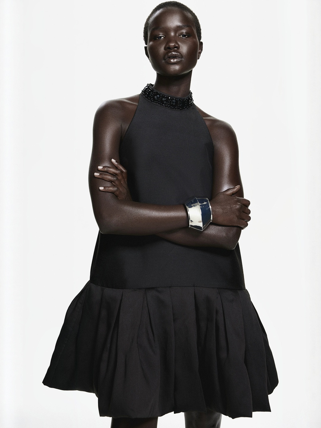 H&M Bubble-Hem Dress