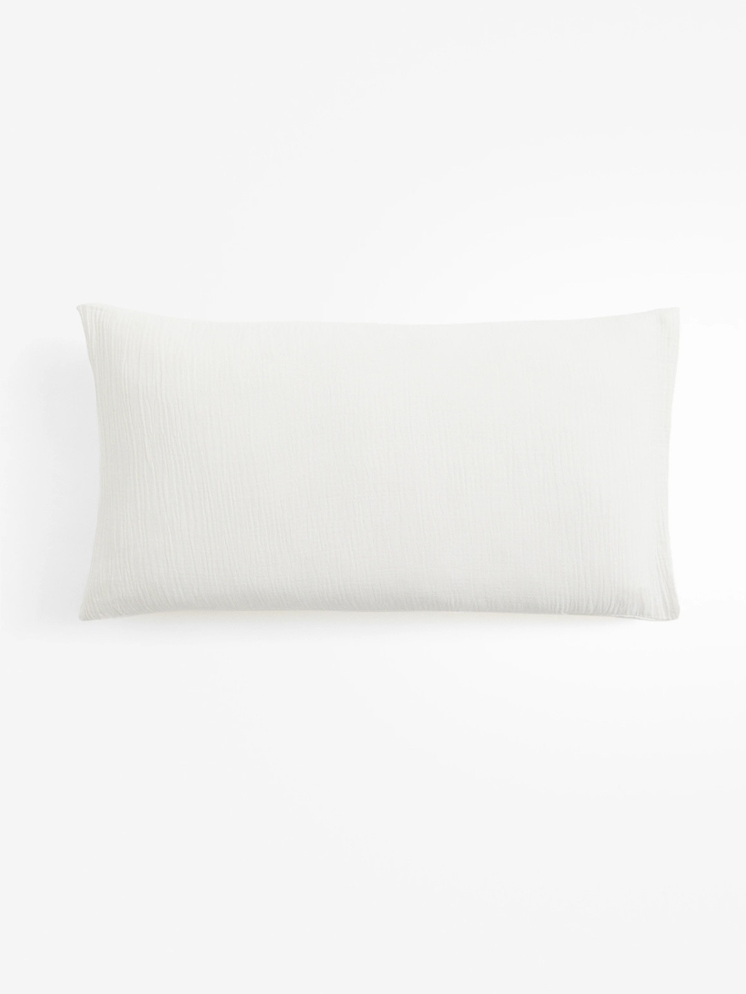H&M White Cotton Muslin Pillowcase