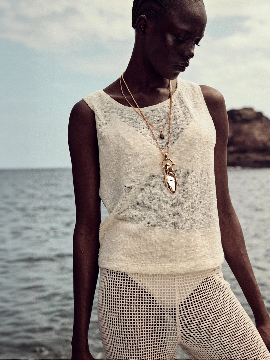 H&M Textured-Knit Vest Top