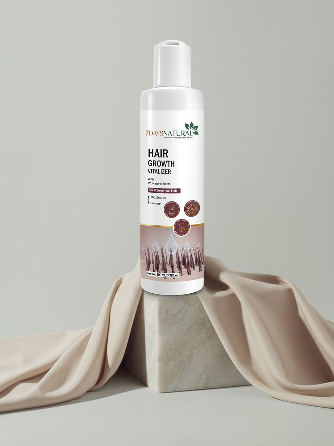 7DAYSNATURAL Hair Growth Vitalizer Oil For Hair Fall & Dandruff Control - 100ml