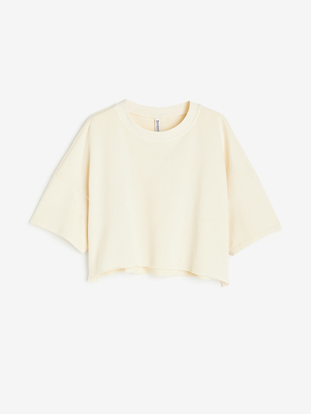 H&M Cropped Short-Sleeved Sweatshirt