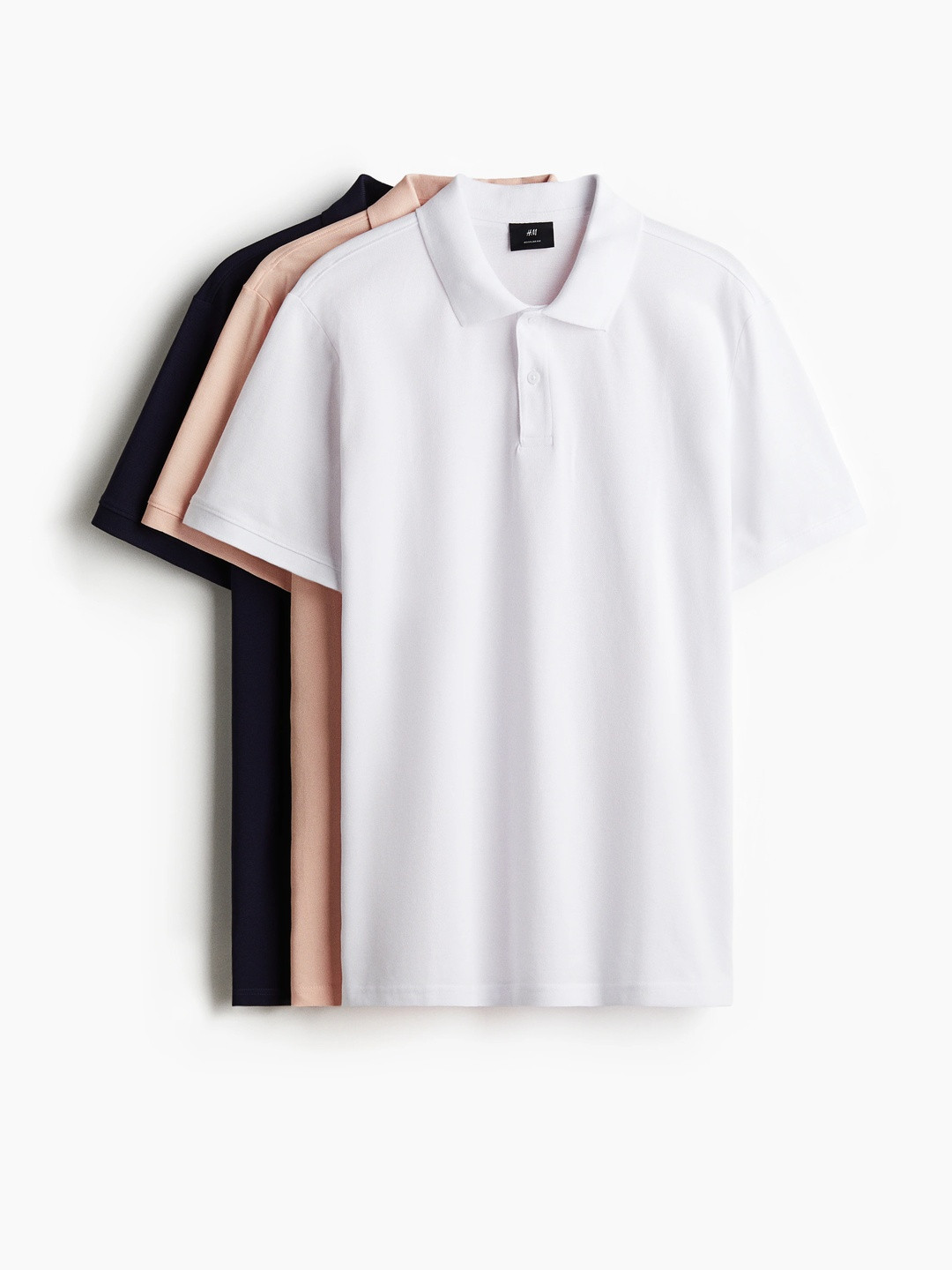 H&M 3-Pack Regular Fit Polo Shirts