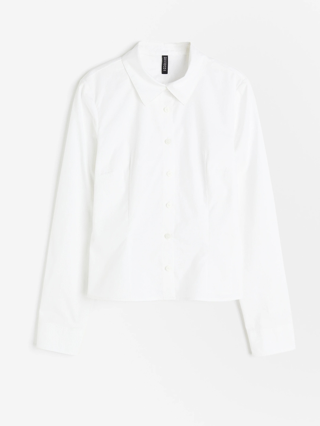 H&M Fitted Poplin Shirt