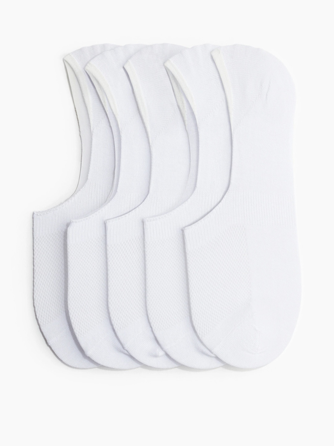 H&M Men White 5-Pack COOLMAX Socks