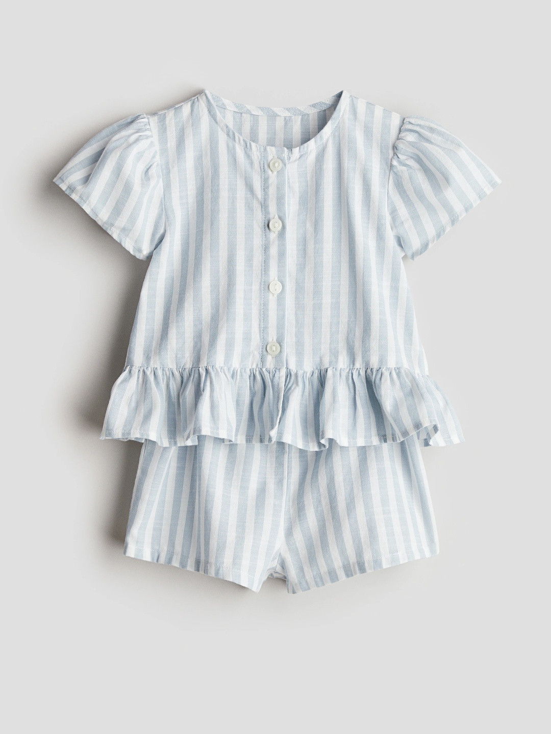 H&M 2-Piece Blouse And Shorts Set