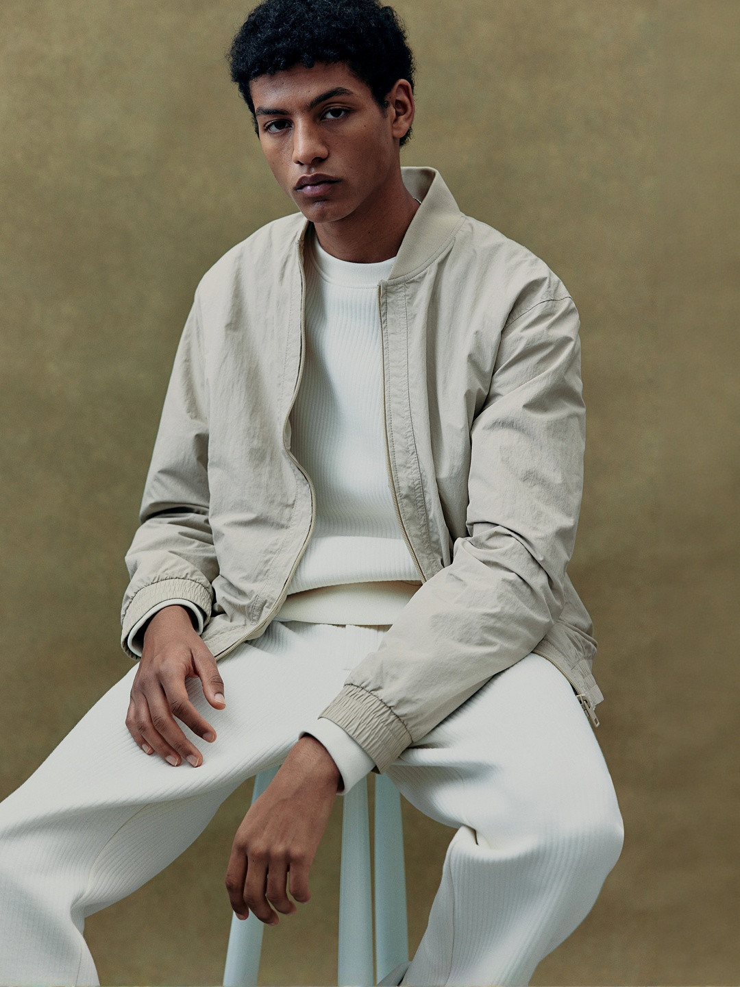 H&M Regular Fit Nylon Bomber Jacket