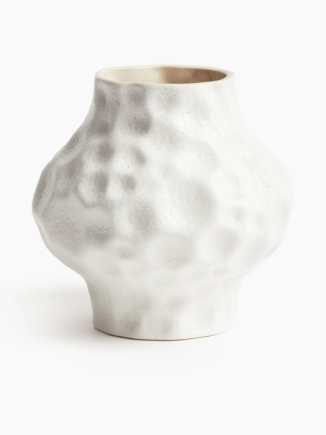 H&M Beige Stoneware Vase