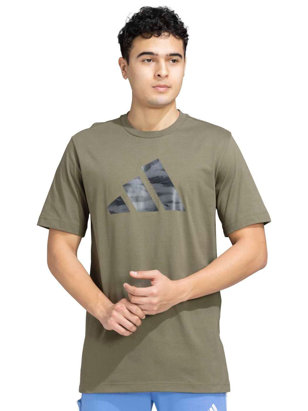 ADIDAS Men M C Camo Logo T-shirt